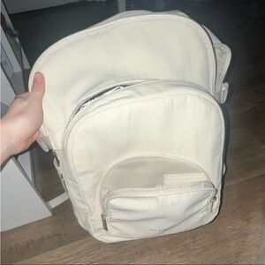 Cream Canvas Backpack - Unbranded Women’s Everyday Bag